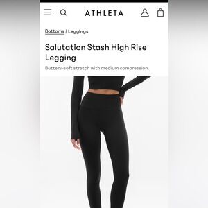 Athleta Kids Charcoal Leggings
